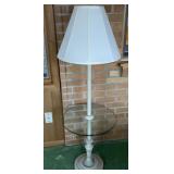 FL) Floor lamp with glass shelf