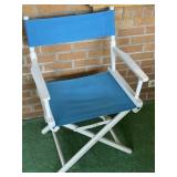 Fl) Folding White, Portable, Deck Chair