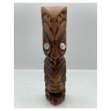 R3) Teko hand carved in Kauri - signed