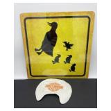 (RR2). Duck Crossing  12x12 and a Harley Davidson