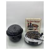 (R13) Vintage Roasting Pan Enamel Blue and White