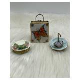 R12)  Limoges pill/trinket holders