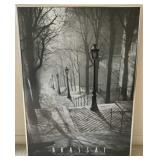 FL) Brassai framed poster. Measures 20 1/4in x