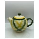 R2) Mid Century Vernonware Gingham Teapot With