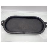 (r5) Cast iron ovel griddle