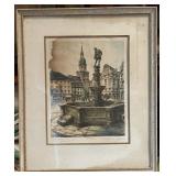 ST) Signed artwork- has some water marks.