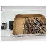 (). Drill Bits Assortment of sizes and a Gerber