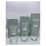 R10) Partylite candle holders (3)