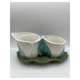 Vintage Morton Pottery Double Planter 1950-60s