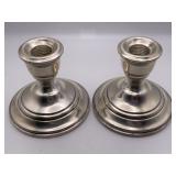Sterling silver 925 candle holders for stick