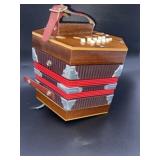 (R11) Italian Concertina 1950s Red / ChromeReverb