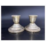 (R11) Weighted Sterling Silver  Candle Holders