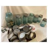 (R19) Ball Mason Jars with One piece lids  and
