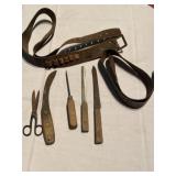 (R10) Vintage Knives and ice pick two vintage