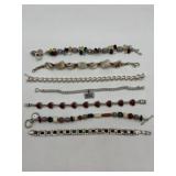 7- Sterling Silver Bracelets