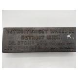 Cast iron Detroit Emery wheel company Detroit