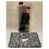 AR) Hip holster with range bag.