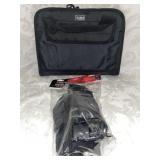 AR) Hip holster and Range bag.