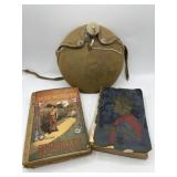 Vintage Boy Scout books and canteen