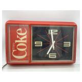 (RR1) Coke Wall Clock  as is  20x13