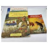 (RR1) Vintage Rand McNally Michigan Atlas and a