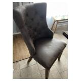 Pair of high back leather chairs from ArtVan