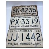 1956 Michigan Licenses plates