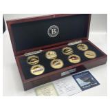 R9) Bradford Exchange Box Coin Collection Labeled