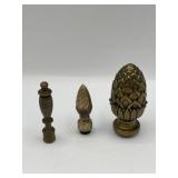 Brass lamp finials