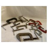 (R20)  C-Clamps assortment of sizes