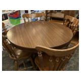 FL) 48 inch diameter table with 4 leaves (12