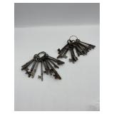 Collection of skeleton keys