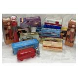 FL) Vintage Avon transportation bottles in boxes.