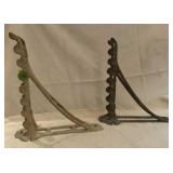 (R18) Antique Cast Iron Hanging Rack  12x11 two