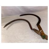 (R19) Two Vintage Sickles