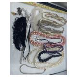 R2) Large assortment of Pearl necklaces