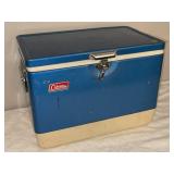 FL) Vintage Latch Coleman Steel Metal Cooler Box