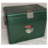 FL) Vintage Green Steel Coleman Cooler * Penguin