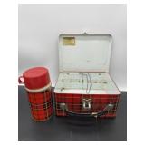 (RR1) Vintage  Lunch Box with Thermos  Glass