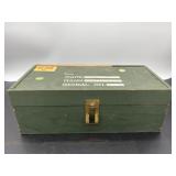 (R10). G I Joe Wooden footlocker  13.5x 6.5 x 5