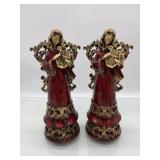 (R14) ) Angels Porcelain  Christmas 2005  12inches