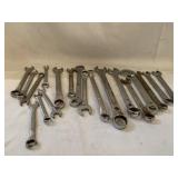 (R20) Assortment of wrenches  sizes and brands