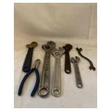 (R20) Cresent Wrench  assortment wire cutters and