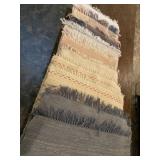 (R17). Weaved Throw Rugs blue ones  43x31 others