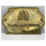 R9) 1973 H.M. Royal Yacht Brittania plate made in