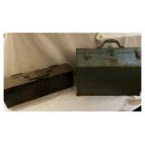 (R20)  Two Metal Tool Boxes  one 18x13x10  other