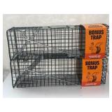 FL) Pair of new live trap for small animals.