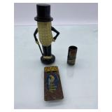 (R15)  Vintage Mr.Peanut Pepper Shaker   and two