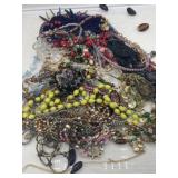 R2) Assortment of craft costume jewelry