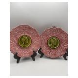 Pair of Victorian Era Villeroy & Boch Majolica